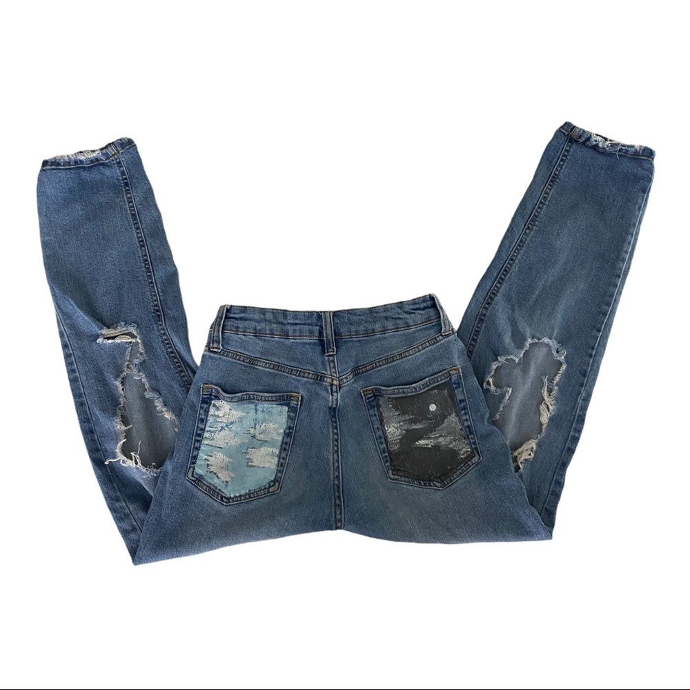 Wild Fable High Rise Distressed Jeans Size 0